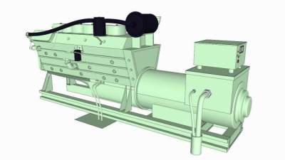 柴油发电机组SU模型_su模型下载 草图大师模型_SKP模型
