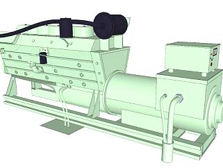 柴油发电机组SU模型_su模型下载 草图大师模型_SKP模型