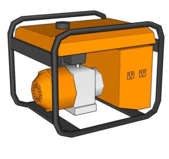 便携式电动发电机SU模型_su模型下载 草图大师模型_SKP模型