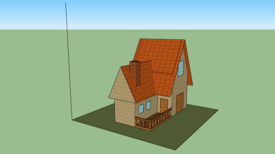 飞屋奇缘平房住宅SU模型下载_sketchup草图大师SKP模型