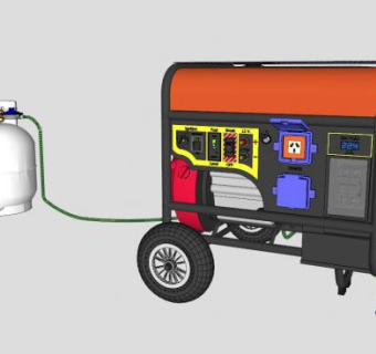 各种发电机SU模型打包_su模型下载 草图大师模型_SKP模型