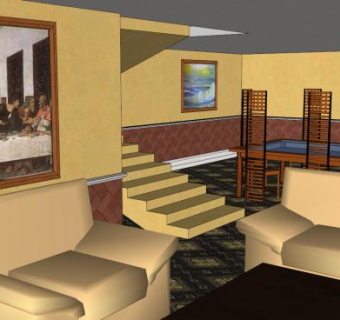 现代乐购音乐厅SU模型下载_sketchup草图大师SKP模型