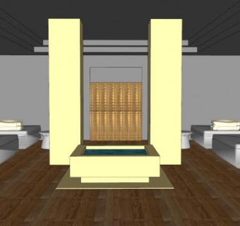 休闲场所水疗中心SU模型下载_sketchup草图大师SKP模型