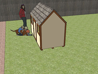 小型过家家房屋SU模型下载_sketchup草图大师SKP模型