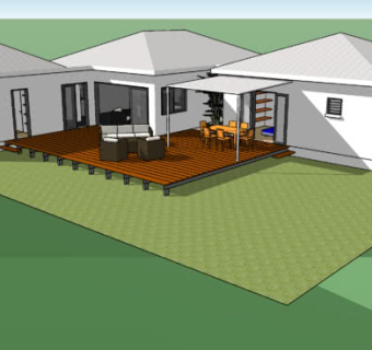 现代庭院住宅SU模型下载_sketchup草图大师SKP模型