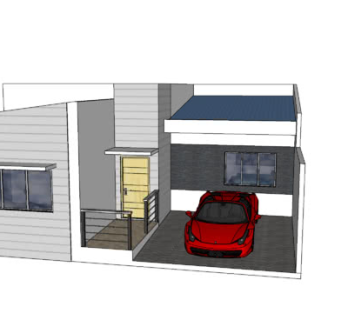 现代平房住宅SU模型下载_sketchup草图大师SKP模型