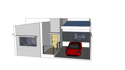 现代平房住宅SU模型下载_sketchup草图大师SKP模型