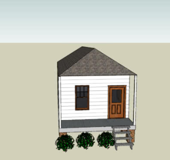 郊区瓦房房屋SU模型SU模型下载_sketchup草图大师SKP模型