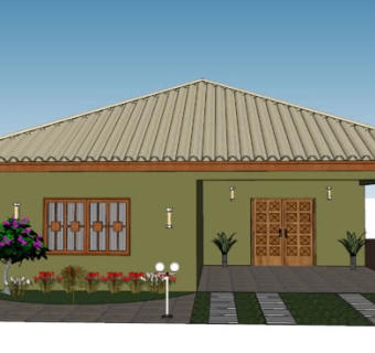 新中式住宅SU模型下载_sketchup草图大师SKP模型