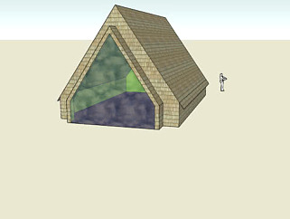 简易瓦砖<em>房屋</em>SU模型下载_sketchup草图大师SKP模型