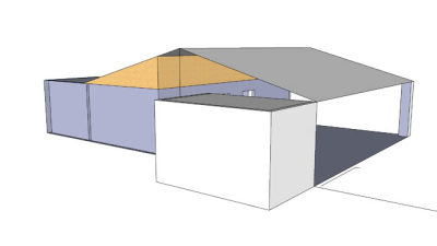 简易房屋草图SU模型下载_sketchup草图大师SKP模型