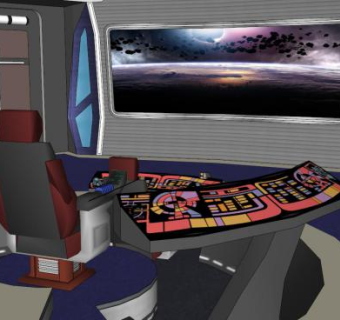 美国斯威夫特温德大桥室内装修SU模型下载_sketchup草图大师SKP模型