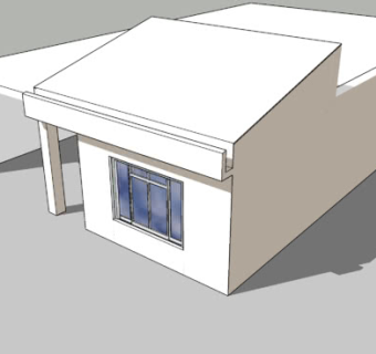 简朴民房住宅SU模型下载_sketchup草图大师SKP模型