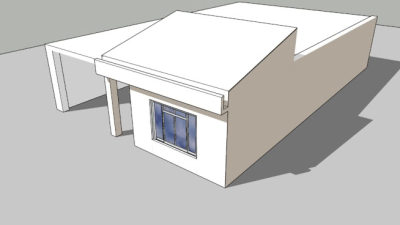 简朴民房住宅SU模型下载_sketchup草图大师SKP模型