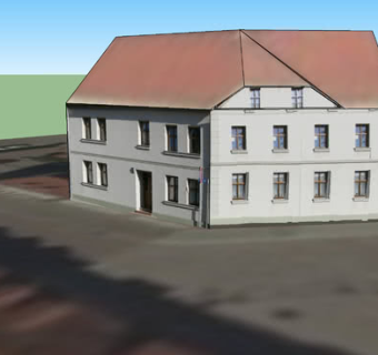 街角并联房屋住宅SU模型下载_sketchup草图大师SKP模型