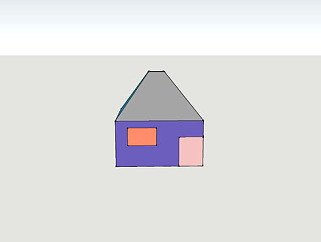 简易<em>彩虹</em>之家房屋SU模型下载_sketchup草图大师SKP模型