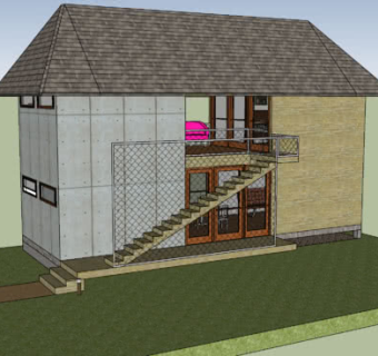简易箱式房屋SU模型下载_sketchup草图大师SKP模型