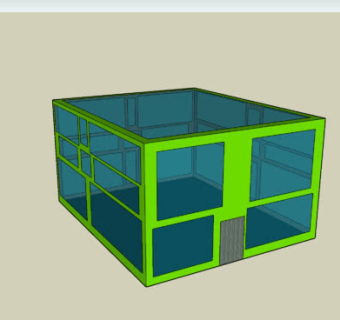 简易温室花房SU模型下载_sketchup草图大师SKP模型