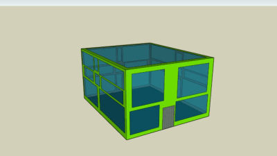 简易温室花房SU模型下载_sketchup草图大师SKP模型