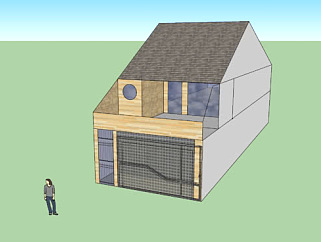 <em>两</em>层的简单房子SU模型下载_sketchup草图大师SKP模型