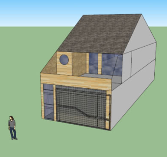 两层的简单房子SU模型下载_sketchup草图大师SKP模型