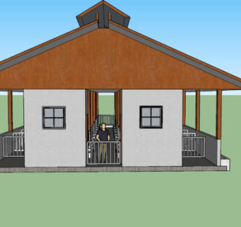牧场猪舍SU模型下载_sketchup草图大师SKP模型
