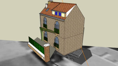 当代法式住宅SU模型下载_sketchup草图大师SKP模型