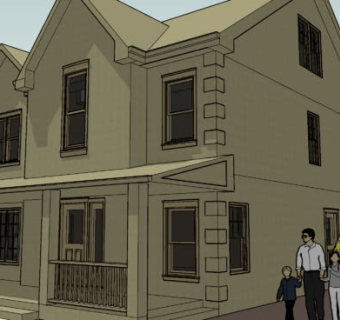 独立车库别墅住宅SU模型下载_sketchup草图大师SKP模型