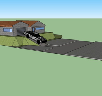 山上的基本住宅SU模型下载_sketchup草图大师SKP模型