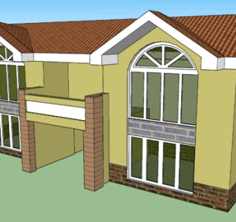 小型欧式住宅SU模型下载_sketchup草图大师SKP模型