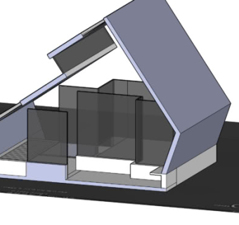 抽象房屋外观SU模型下载_sketchup草图大师SKP模型