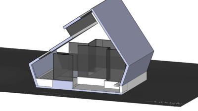 抽象房屋外观SU模型下载_sketchup草图大师SKP模型