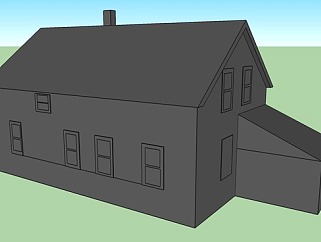双层房屋<em>建筑</em>外观SU模型下载_sketchup草图大师SKP模型