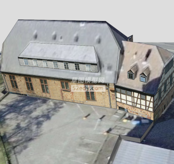 德国老式住宅SU模型下载_sketchup草图大师SKP模型