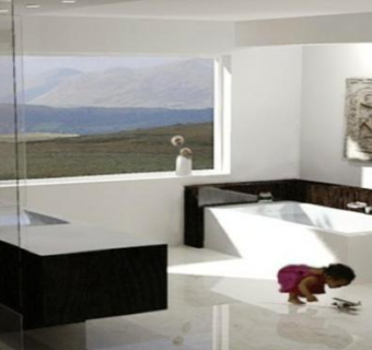 现代卫浴主浴室SU模型下载_sketchup草图大师SKP模型