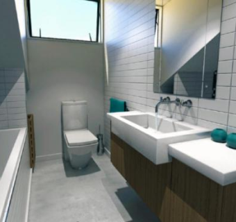 现代简约浴室卫浴SU模型下载_sketchup草图大师SKP模型