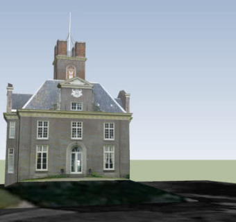 德国老式住宅建筑SU模型下载_sketchup草图大师SKP模型