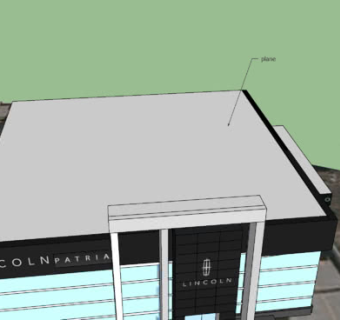 林肯汽车公司建筑大楼SU模型下载_sketchup草图大师SKP模型