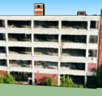 帕卡德工厂大楼SU模型下载_sketchup草图大师SKP模型