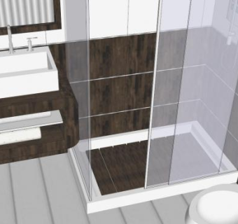 迷你厕所卫浴厕所SU模型下载_sketchup草图大师SKP模型