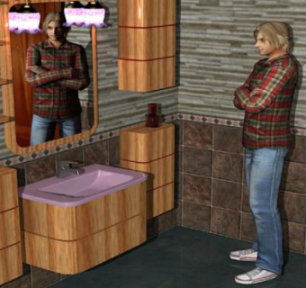 现代室内浴室家具SU模型下载_sketchup草图大师SKP模型