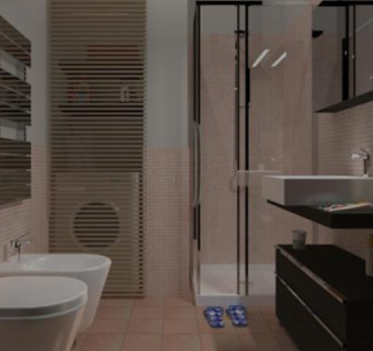 马赛克卫浴浴室洗手间SU模型下载_sketchup草图大师SKP模型