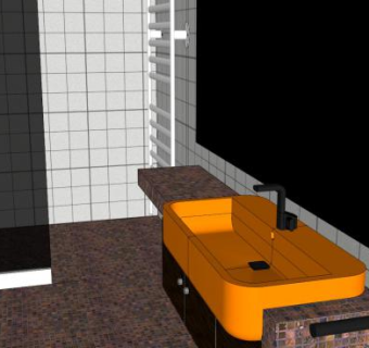 现代厕所卫浴SU模型下载_sketchup草图大师SKP模型