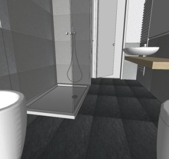 现代厕所卫浴沐浴SU模型下载_sketchup草图大师SKP模型