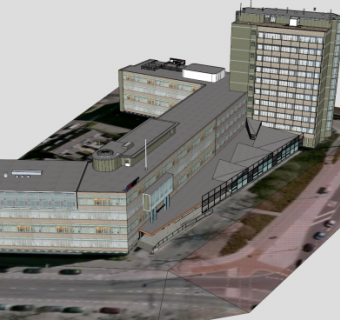 科技大学研究所大楼SU模型下载_sketchup草图大师SKP模型