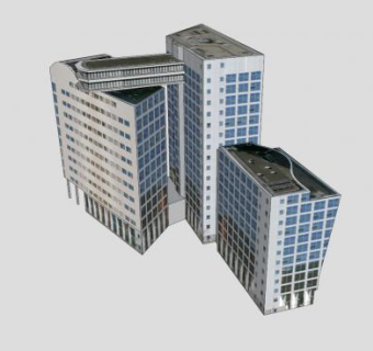 荷兰电信办公大楼建筑SU模型下载_sketchup草图大师SKP模型