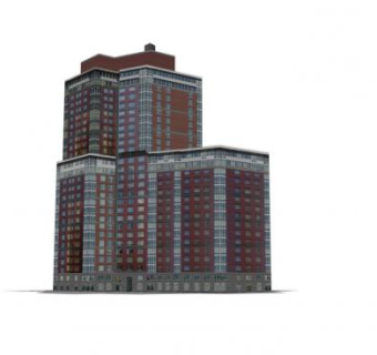 炮台公园城住宅商业社区SU模型下载_sketchup草图大师SKP模型