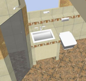 莫罗斯巴赫厕所房屋SU模型下载_sketchup草图大师SKP模型