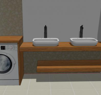 老式厕所卫浴SU模型下载_sketchup草图大师SKP模型