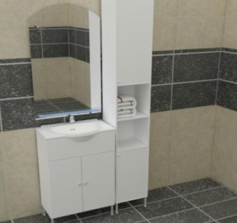 简单厕所水槽SU模型下载_sketchup草图大师SKP模型